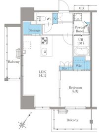 南麻布仙台坂レジデンス 503 間取り図