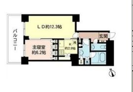 代官山アドレス ザ・タワー 15階 間取り図