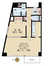 グランドシティ白山 10階 間取り図