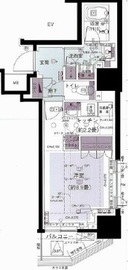 パークリュクス西新宿 5階 間取り図