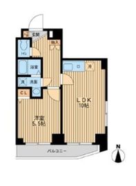 ドゥーエ東陽町 505 間取り図