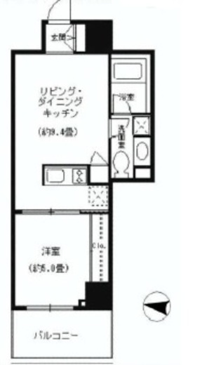 ベルファース本郷弓町 609 間取り図