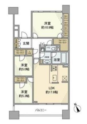 グランエスタ 10階 間取り図