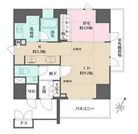 パークハウス二番町 3階 間取り図