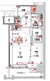 ハーモニーレジデンス山手大塚ザ・ガーデン 602 間取り図