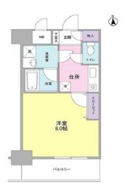 セレーノ品川 208 間取り図