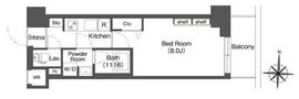 バウスフラッツ高円寺 503 間取り図