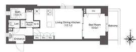 バウスフラッツ高円寺 206 間取り図