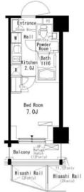 パークアクシス板橋本町弐番館 1202 間取り図