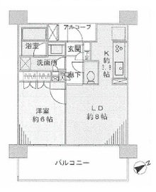 ベリスタ目黒不動前 3階 間取り図