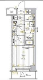 プレミアムキューブ大崎Deux 304 間取り図