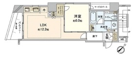 ベリスタ茗荷谷 2階 間取り図