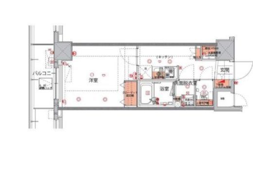 ハーモニーレジデンス菊川ステーションフロント 6階 間取り図