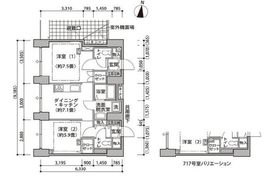 東雲キャナルコートCODAN 14-717 間取り図