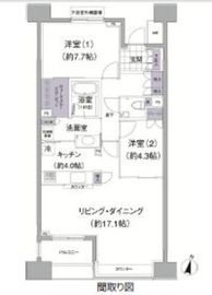 ザ・パークワンズ山吹神楽坂 304 間取り図