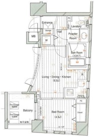 レックス赤坂レジデンス 9階 間取り図