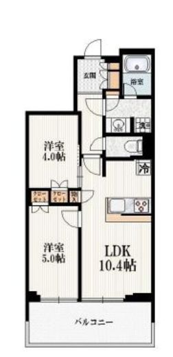 クレヴィア赤羽ステーションテラス 4階 間取り図