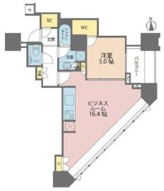 ドゥ・トゥール 48階 間取り図