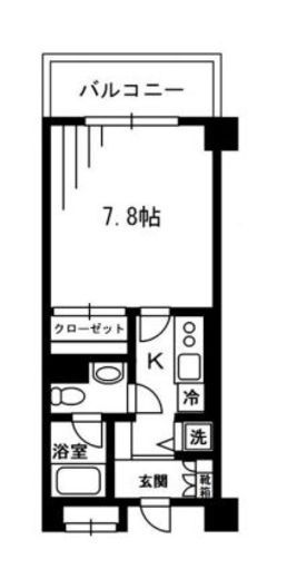 レジディア荻窪 418 間取り図