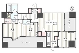 インプレストタワー芝浦エアレジデンス 23階 間取り図