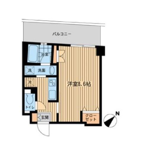 Misuz Court門前仲町 504 間取り図