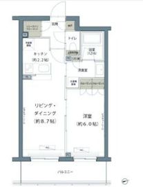 ヒューリックレジデンス豪徳寺 302 間取り図