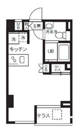 ガーデン代々木八幡 107 間取り図