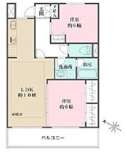 コートアヴェニュー文京本駒込 3階 間取り図