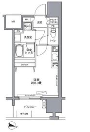 センテニアル王子神谷 3階 間取り図