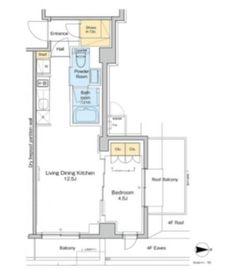 プラウドフラット品川大井町 501 間取り図