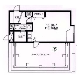 原宿東急アパートメント 404 間取り図