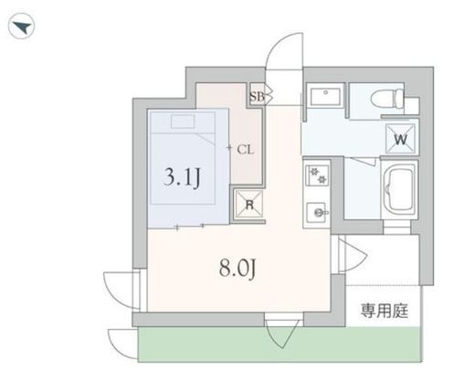 グランデュオ代々木3 (GranDuo YoyogiⅢ) 104 間取り図