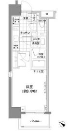 パークハビオ人形町 401 間取り図