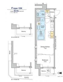 プラウドフラット品川大井町 118 間取り図