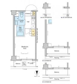 プラウドフラット品川大井町 430 間取り図