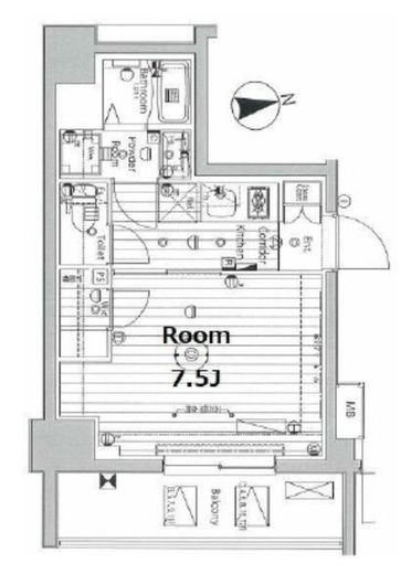 プロスタイルウェルス品川戸越MD 203 間取り図