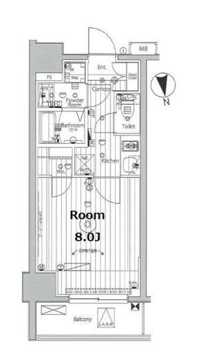 プロスタイルウェルス品川戸越MD 402 間取り図