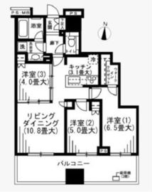アトラスブランズタワー三河島 10階 間取り図