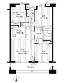 パークビューステージ東陽町 3階 間取り図