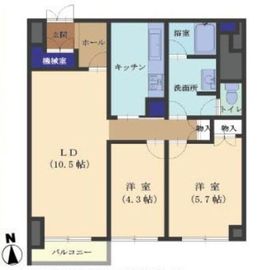 渋谷ホームズ 6階 間取り図