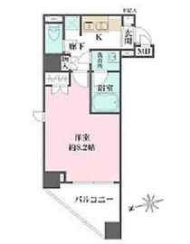 プレスタイル神楽坂 204 間取り図