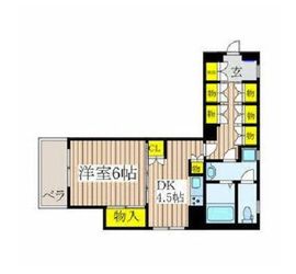 アピス神宮外苑 5階 間取り図