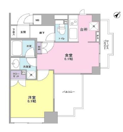 アルス恵比寿メイクス 5階 間取り図