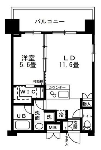 レジディア錦糸町 1109 間取り図