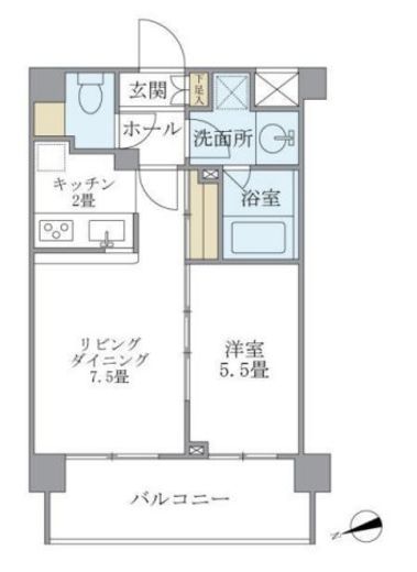 プレミアコンフォート西荻窪 104 間取り図