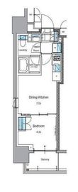 ルフォンプログレ上野入谷フロント 601 間取り図