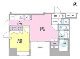 コンフォリア池袋DEUX 502 間取り図