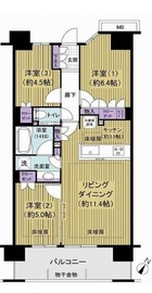 ローレルコート赤羽 2階 間取り図