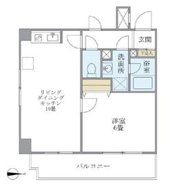 北品川アパートメント 407 間取り図