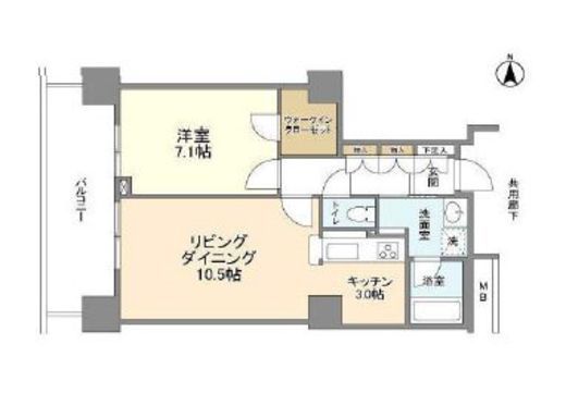 豊洲シエルタワー 25階 間取り図